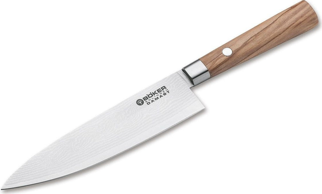 Boker - Damascus Olive Small Chef's Knife - 130439DAM