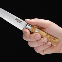 Boker - Damascus Olive Utility Knife - 130434DAM