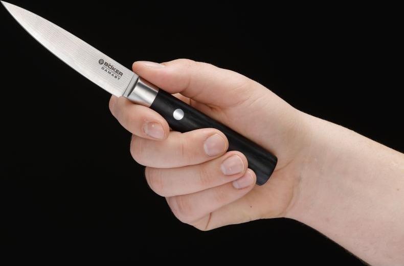 Boker - Damascus Paring Knife Black - 130410DAM - DISCONTINUED