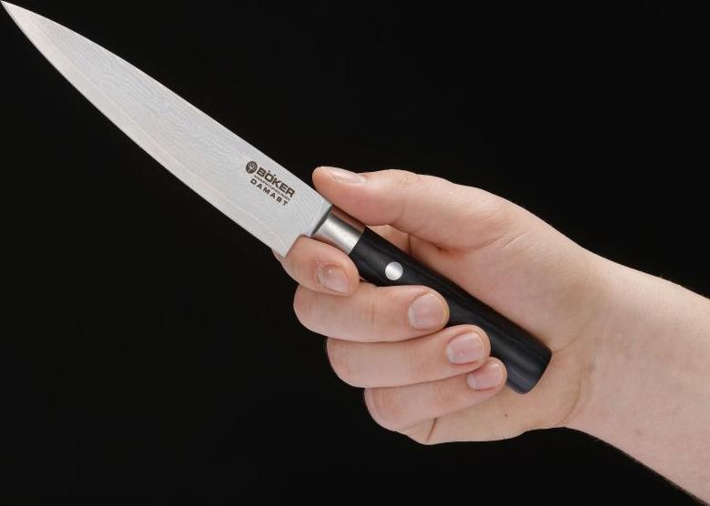 Boker - Damascus Paring Knife Black - 130414DAM - DISCONTINUED