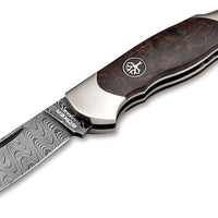 Boker - Junior Scout Spearpoint Curly Birch Damast Pocket Knife - 111920DAM