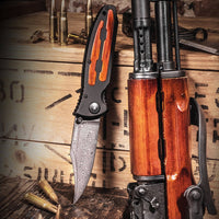Boker - Kalashnikov Bayonet Damast Pocket Knife - 11KAL48DAM