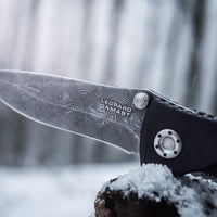 Boker - Leopard-Damascus II Pocket Knife - 111054DAM