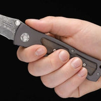 Boker - Leopard-Damascus II Pocket Knife - 111054DAM