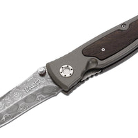 Boker - Leopard-Damascus II Pocket Knife - 111054DAM