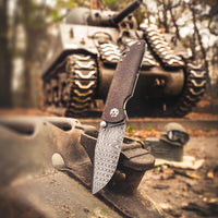 Boker - M4 Sherman-Damast Pocket Knife - 110274