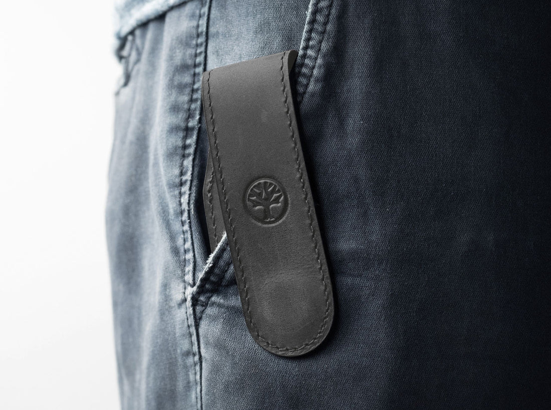 Boker - Magnetic Leather Large Pouch Black - 09BO294