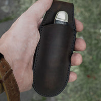 Boker - Magnetic Leather Large Pouch Brown - 09BO292