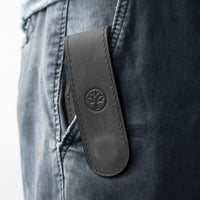 Boker - Magnetic Leather Small Pouch Black - 09BO293 - DISCONTINUED