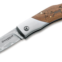 Boker - Magnum Caveman Damascus Pocket Knife - 01RY818DAM