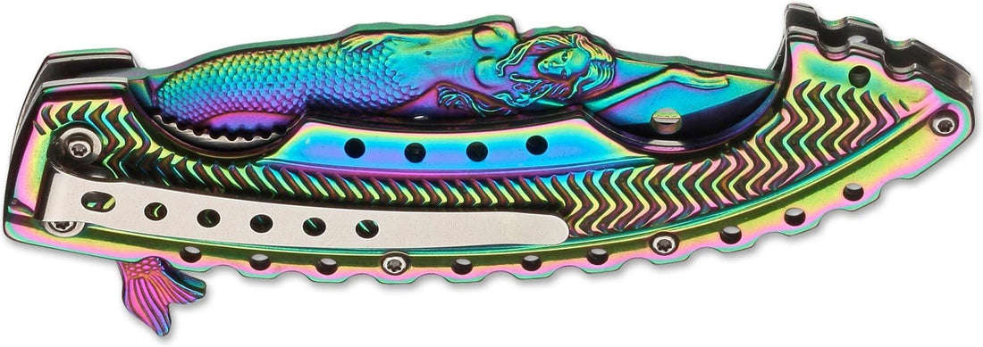 Boker - Magnum Rainbow Mermaid Pocket Knife - 01LG318