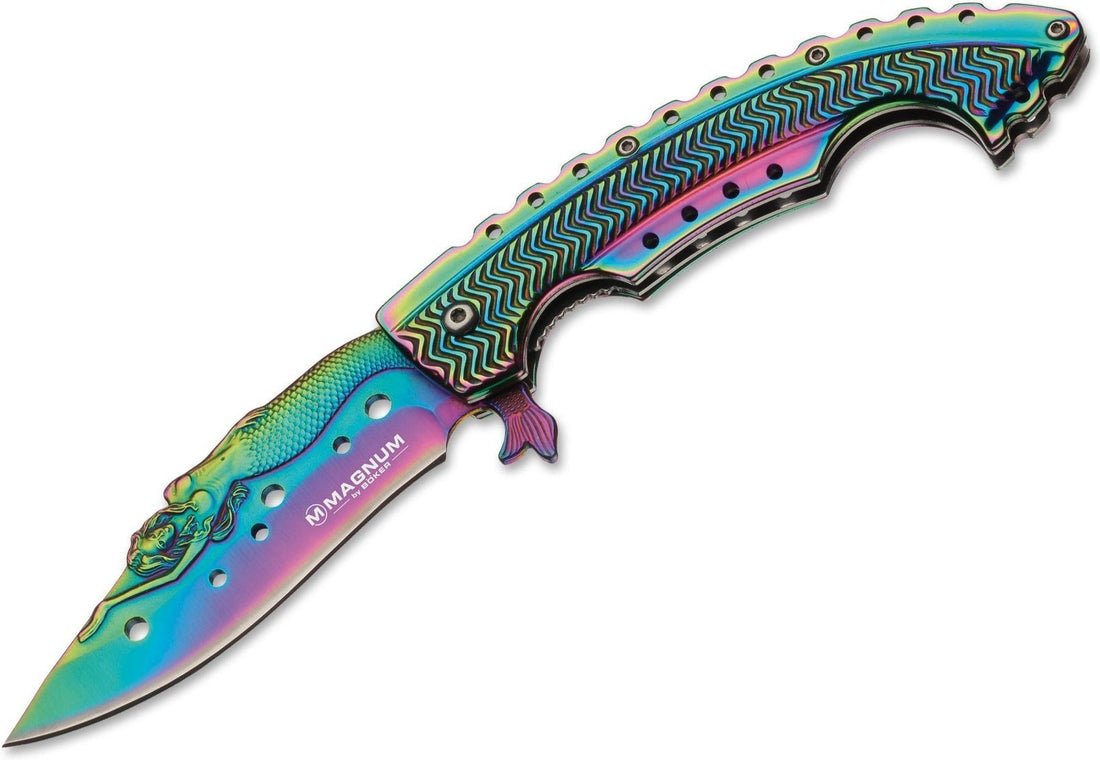 Boker - Magnum Rainbow Mermaid Pocket Knife - 01LG318