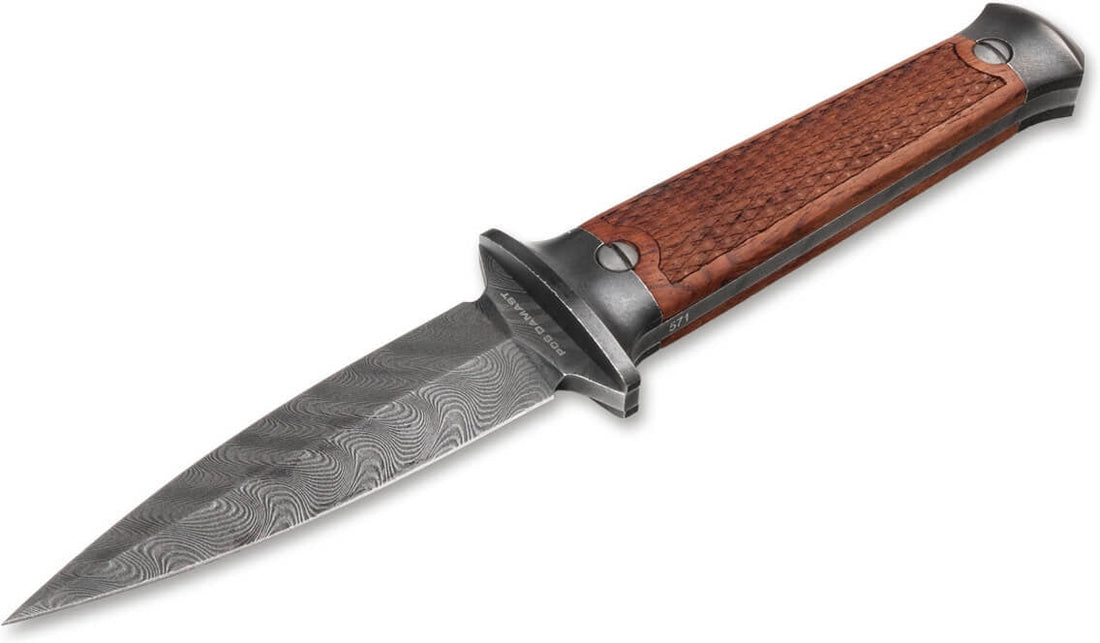 Boker - P08-Damast Fixed Blade Knife - 121515DAM