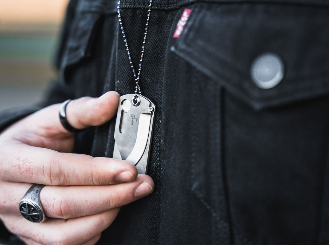 Boker - Plus Dog Tag Pocket Knife - 01BO210