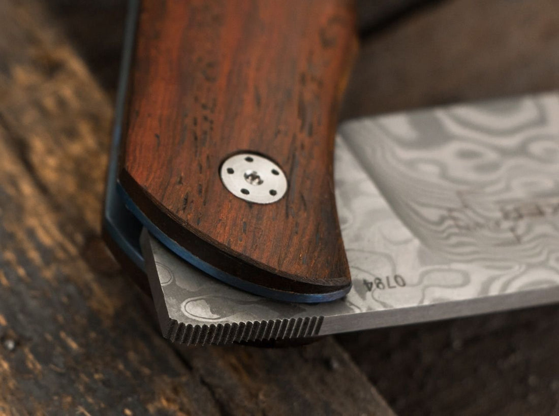 Boker - Plus Exskelibur I Cocobolo Damascus Pocket Knife - 01BO222DAM