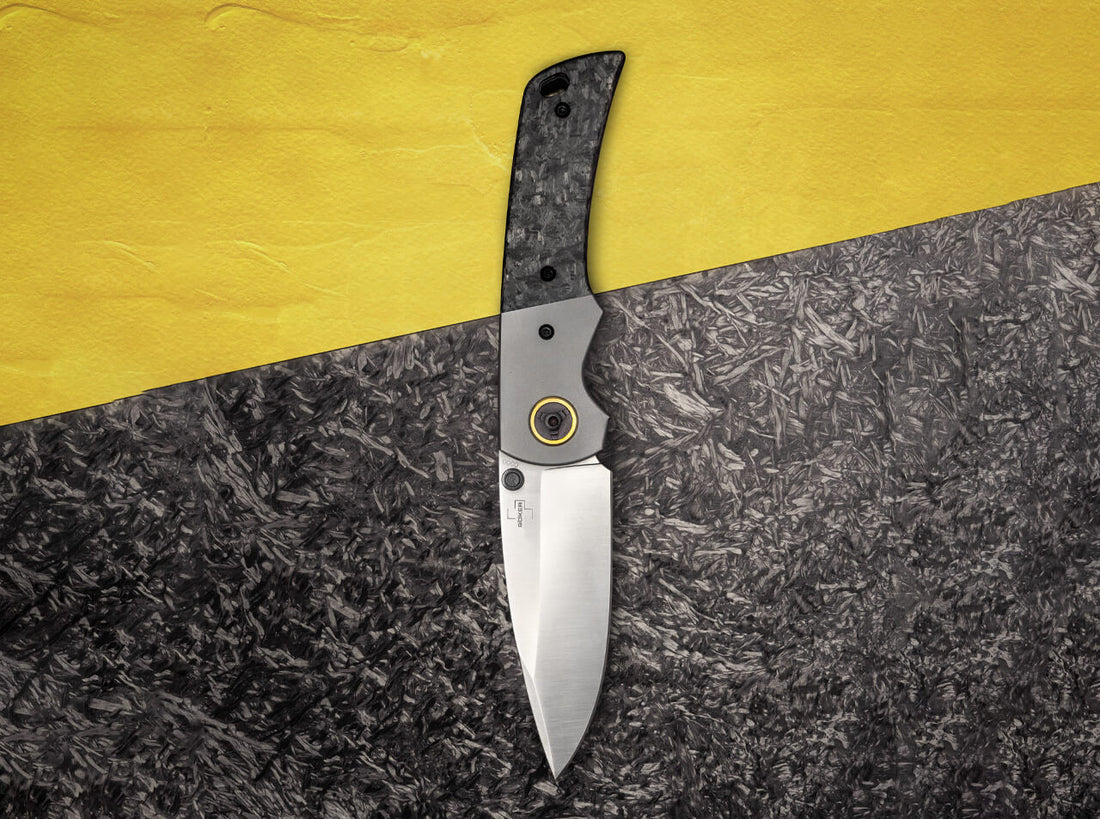 Boker - Plus Gulo Pro Marble CF Pocket Knife - 01BO177