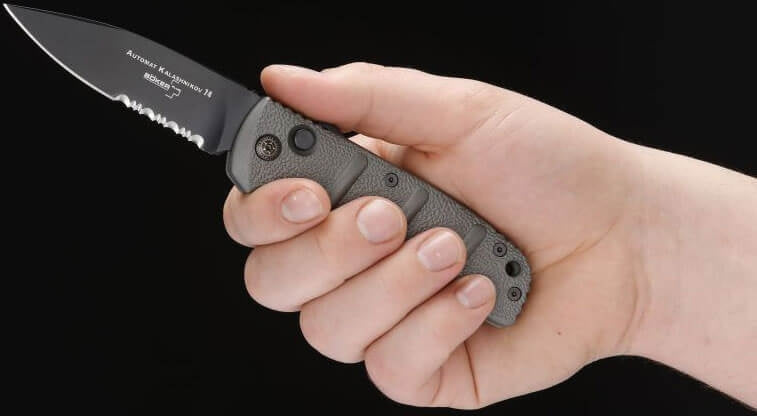 Boker - Plus KALS-74 D2 Non-Auto Black Blade Pocket Knife - 01KALS94N