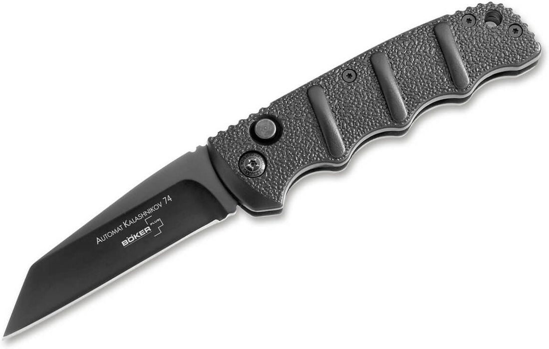 Boker - Plus KALS-74 D2 Sheepfoot Non-Auto Pocket Knife All Black - 01KALS104N