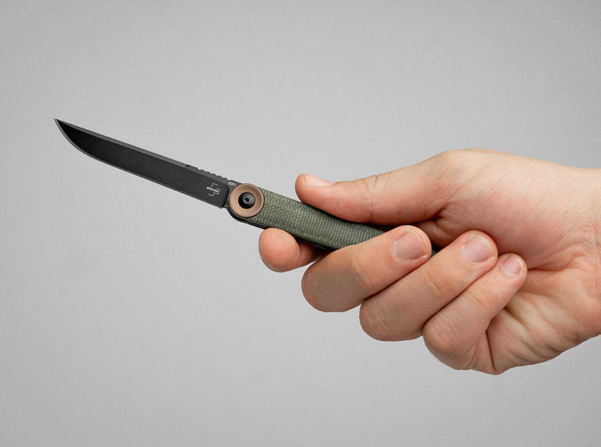 Boker - Plus Kaizen Green Canvas Micarta Pocket Knife - 01BO391