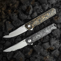 Boker - Plus Kwaiken Compact Flipper Marble Carbon Pocket Knife - 01BO231