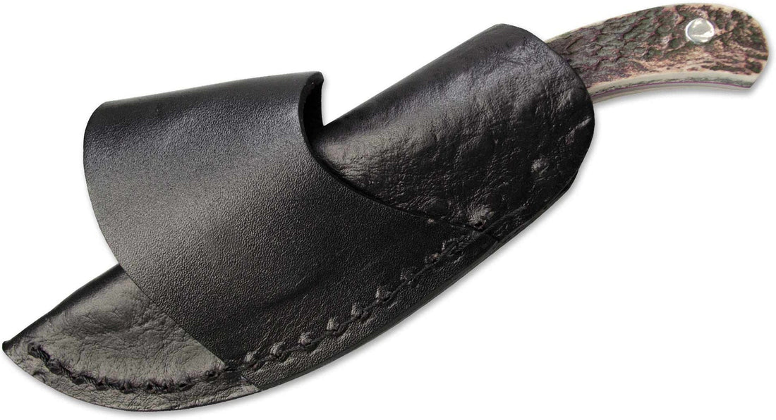 Boker - Plus Stag Cross Draw Fixed Blade Knife - 02BO515