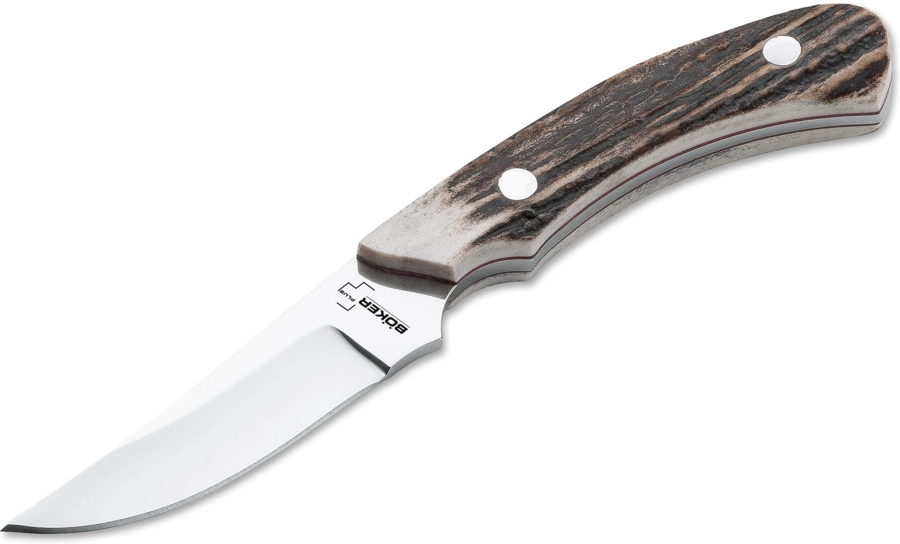 Boker - Plus Stag Cross Draw Fixed Blade Knife - 02BO515