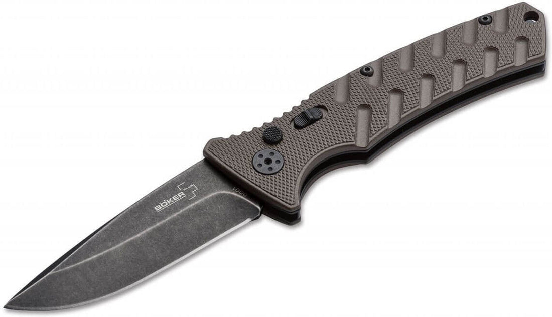 Boker - Plus Strike Coyote Spearpoint D2 Non-Auto Pocket Knife - 01BO459N