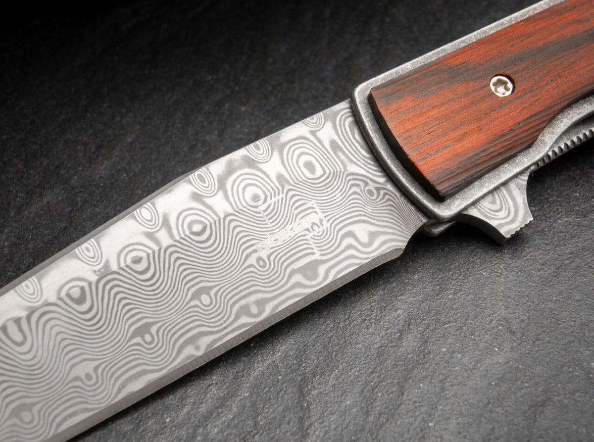 Boker - Plus Urban Trapper Cocobolo Damascus Pocket Knife - 01BO176DAM