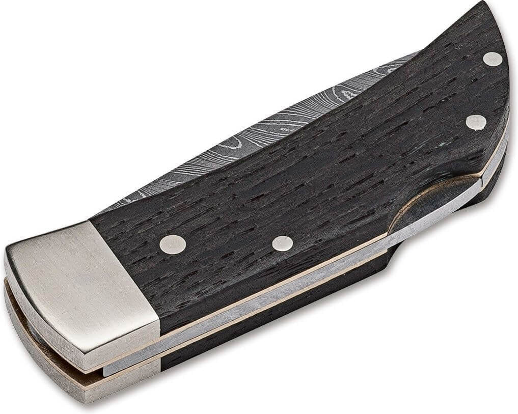Boker - Pocket Bog Oak Damast Pocket Knife - 111108DAM