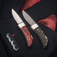 Boker - Pocket Bog Oak Damast Pocket Knife - 111108DAM