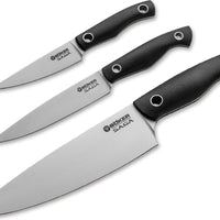 Boker - Saga 3 Piece Knife Set G10 Satin - 131268SET