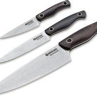 Boker - Saga 3 Piece Knife Set with Grenadilla Wood Handles - 130368SET - DISCONTINUED