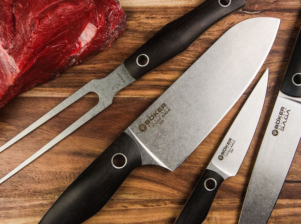 Boker - Saga Bread Knife with Grenadilla Wood Handle - 130381 - DISCONTINUED