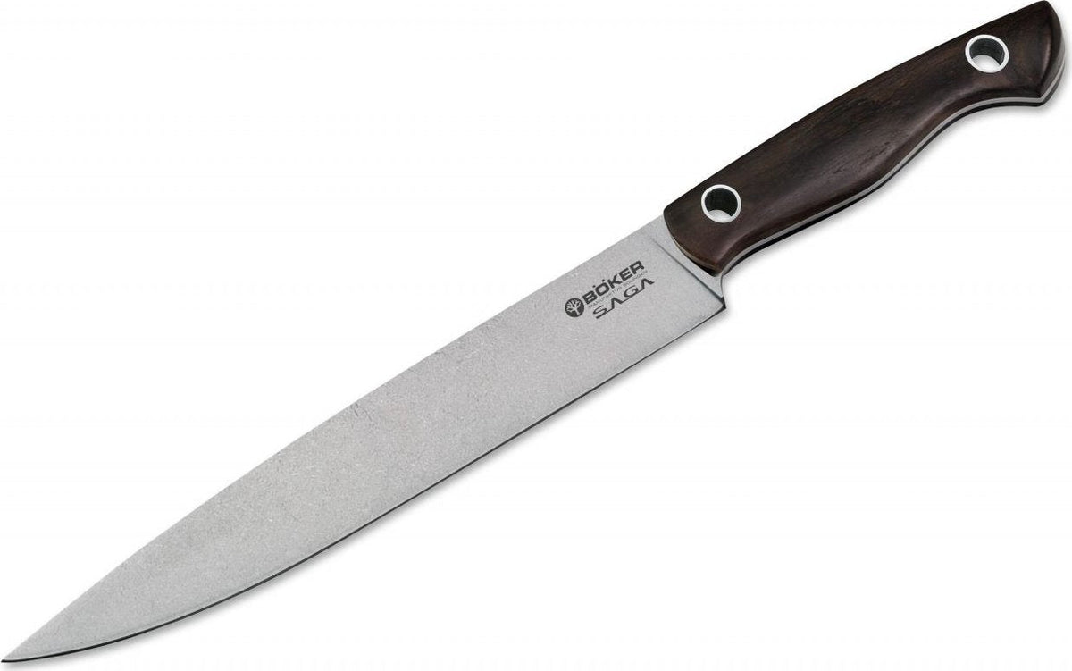 Boker - Saga Carving Knife with Grenadilla Wood Handle - 130380 - DISCONTINUED