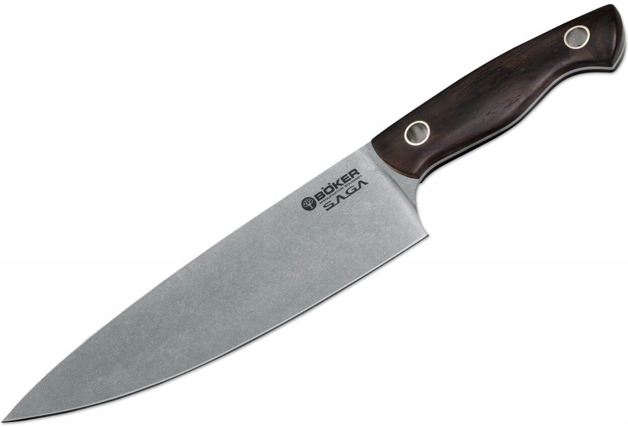Boker - Saga Chef's Knife with Grenadilla Wood Handle - 130367
