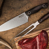 Boker - Saga Meat Fork Knife with Grenadilla Wood Handle - 130390 - DISCONTINUED