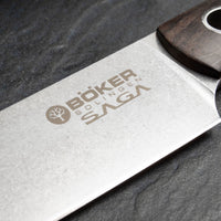 Boker - Saga Utility Knife with Grenadilla Wood Handle - 130365 - DISCONTINUED