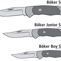Boker - Scout Spearpoint Curly Birch Damast Pocket Knife - 112202DAM
