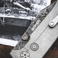 Boker - Tiger-Damast Pocket Knife - 111103DAM