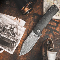 Boker - Tiger-Damast Pocket Knife - 111103DAM