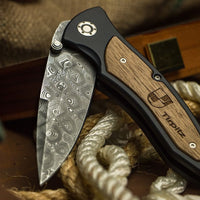 Boker - Tirpitz-Damascus Pocket Knife - 110190DAM