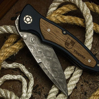 Boker - Tirpitz-Damascus Pocket Knife - 110190DAM