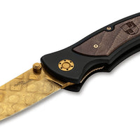 Boker - Tirpitz-Damast Gold Pocket Knife - 110192DAM