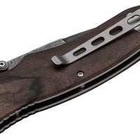 Boker - Tirpitz-Damast Wood Pocket Knife - 110192DAM