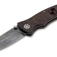 Boker - Tirpitz-Damast Wood Pocket Knife - 110192DAM