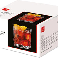 Bormioli Rocco - 12.5oz America '20s D.O.F Glasses, Pack of 4 - 450122139