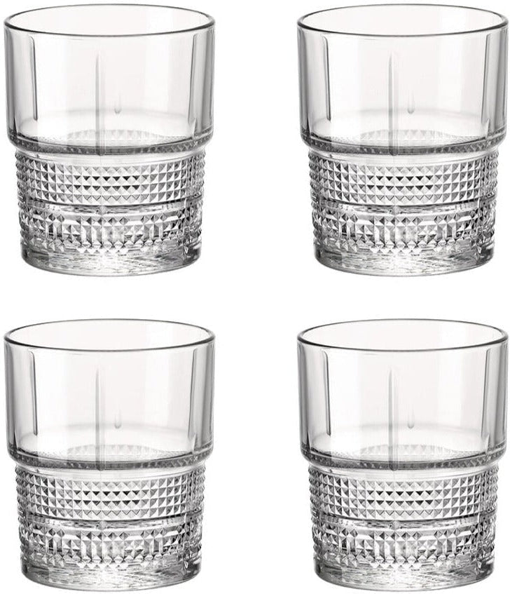 Bormioli Rocco - 12.5oz Bartender Novecento D.O.F Glasses, Pack of 4 - 450122116