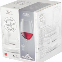 Bormioli Rocco - 12.5oz Nadia Cabernet Glasses, Pack of 4 - 450166870