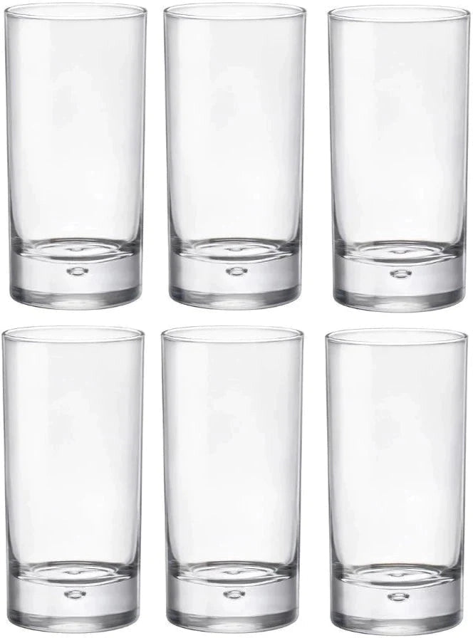 Bormioli Rocco - 12.75oz Barglass Highball Glasses, Pack of 6 - 450122124