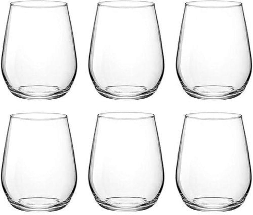 Bormioli Rocco - 12.75oz Electra Stemless D.O.F. Glasses, Pack of 6 - 450192344